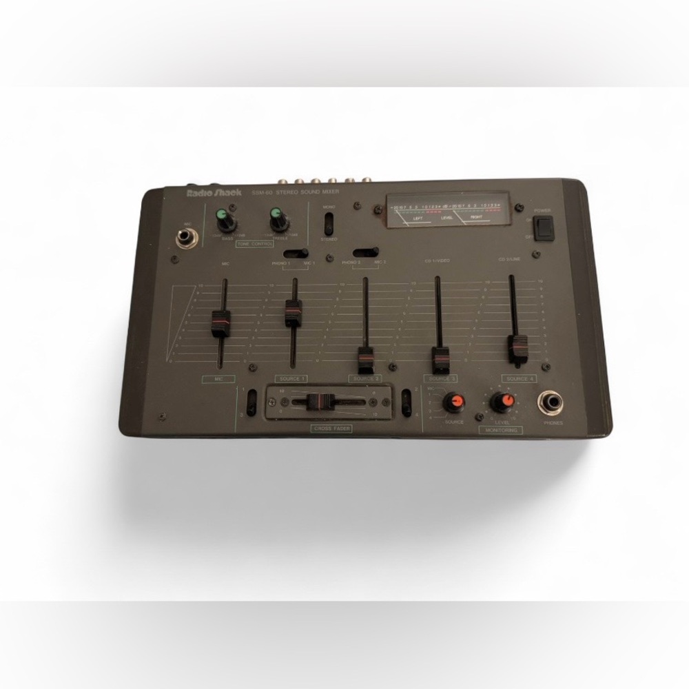 Vintage Radio Shack SSM-60 Stereo Sound Mixer 4-Channel DJ Mixer